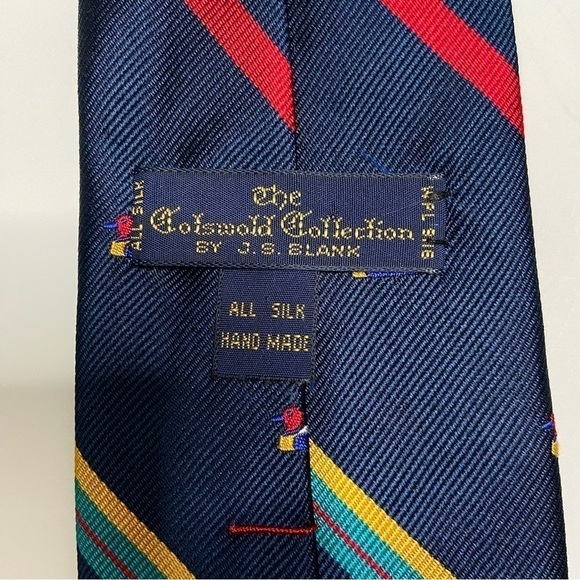 J. S. BLANK THE Cotswold Collection By J.s. Blank Duck Themed Silk Tie - Picture 5 of 5